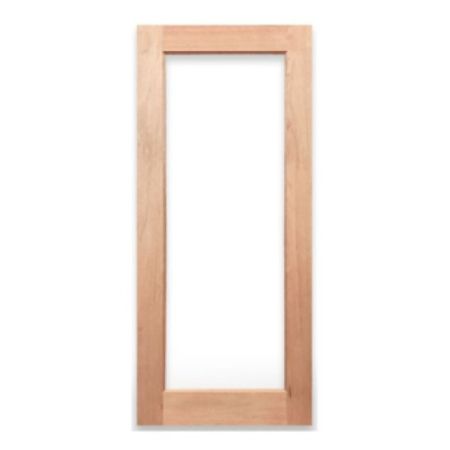 Full lite translucent glass timber internal door